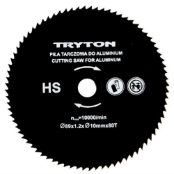 
                  TRYTON Zestaw 3 tarczy tnących HSS do przecinarki TPW600K 89x10 mm EATPW05